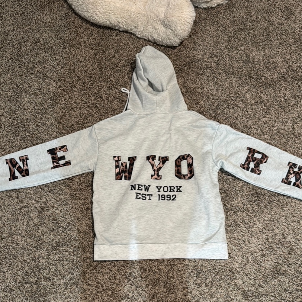 SHEIN Gray Hoodie with WYG Graphic